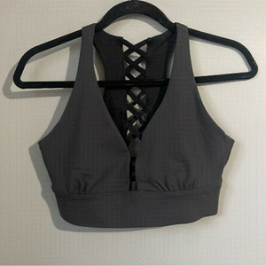 Askya sports bra with velvet corset detail size small